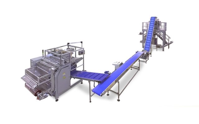 Ima Ilapak complete line Alfa 1200 Vegatronic 1000 vertical form fill seal bagger packaging machine and multihead weigher Weightronic WA 16-25 for multipack pillow bag of gourmet powder